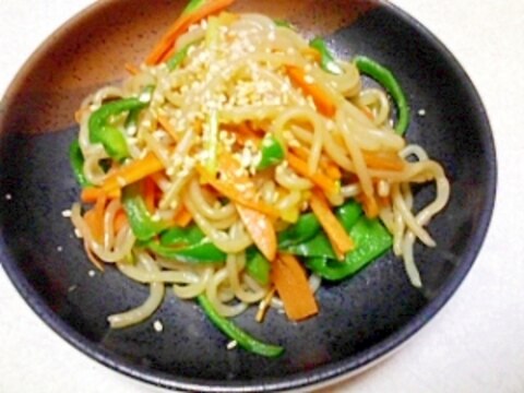 糸こんと野菜のチャプチェ風～炒め